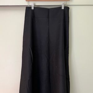 Black wool skirt